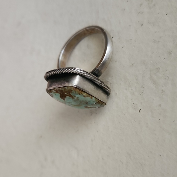 Rare NWOT Native American Navajo  Australian Variscite & Sterling Ring 💍 💚 - Picture 16 of 17
